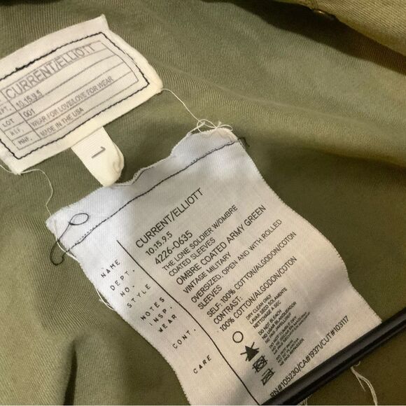 Current Elliot Army Green Ombre Jacket size 1 - Picture 11 of 12